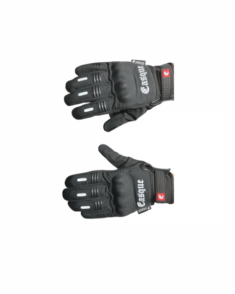 Casque Motosiklet Eldiveni Siyah (black) Reflektörlü Sertifikalı Full Koruma