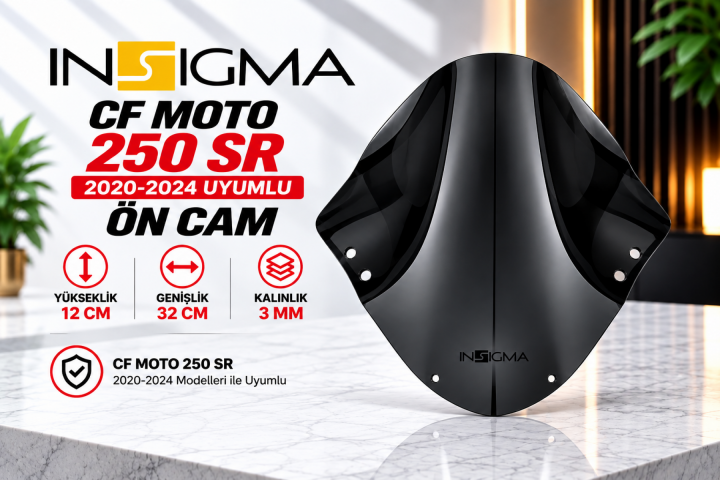 Cf Moto 250sr Ön Cam (siperlik) Siyah (2020-2025)