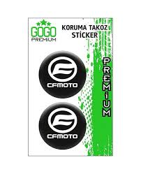 Cf Moto Beyaz Koruma Takoz Stickeri (2'li) 4x4 Damla Sticker