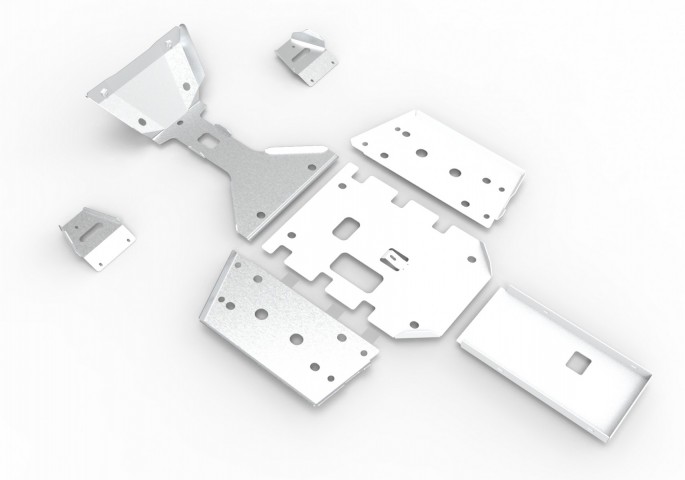 Cf Moto C Force 1000 Alüminyum Karter Koruma Bar Seti