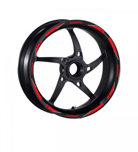Cf Moto Modeller Uyumlu Jant Şeridi Seti Kırmızı 2 Jant İçin