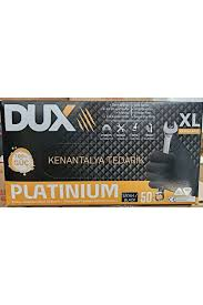 Dux Servis Kullanım Eldiveni Pudrasız Siyah Extra Kalın (l - Xl)-(50 Takım)