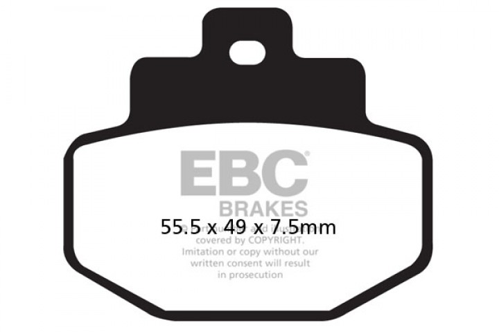 (ebc) 403-sfac321 (carbon) Disk Arka Fren Balatası Vespa Gts 250 / Gts 300