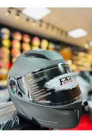 Fazer Helmets Fr-913 Gray Çene Açılır Kask – Gri Güneş Vizörlü, Ce