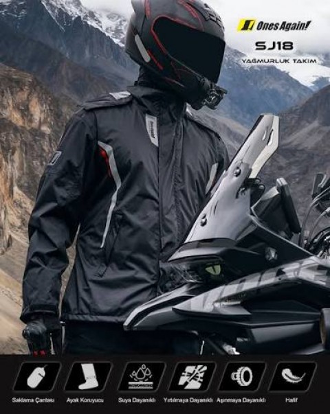 Forte Gt 2001140 Ones Again Sj18 Taş Siyah Yağmurluk Takım