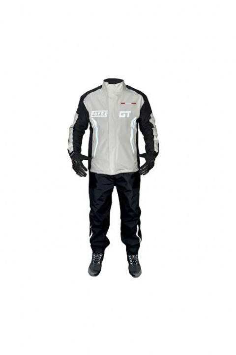 Forte Gt 2001140 Taş Siyah-beyaz Yağmurluk Takım