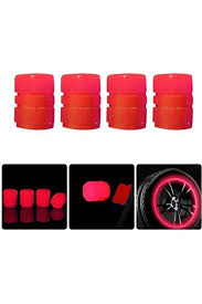 Fosforlu Jant Sibop Kapağı 4'lü Set Renkli Red (kırmızı)