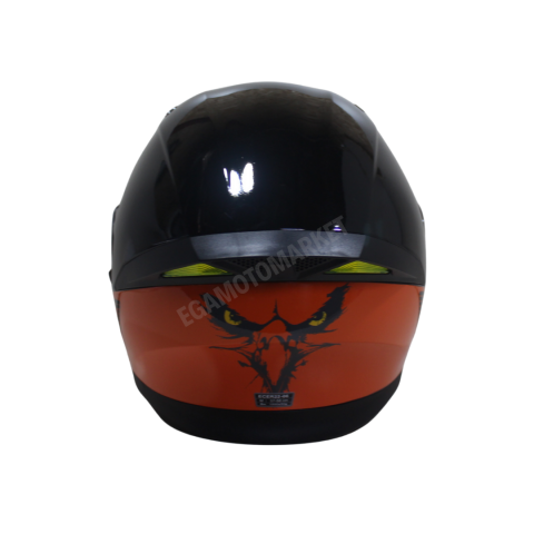 Fr-965 Ego29 Glossy Flourosan Red Çene Açılır Kask – Siyah,turuncu Güneş Vizörlü, Ce