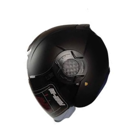 Freem Fr-665 Mat Black Yarım Camlı Kask – Siyah Güneş Vizörlü, Ce