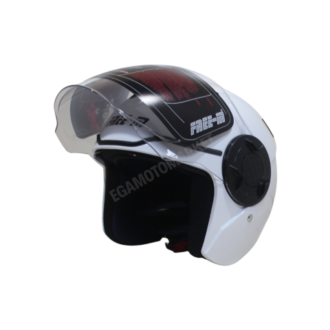 Freem Fr-665 White Çene Açılır Kask – Güneş Vizörlü, Ce