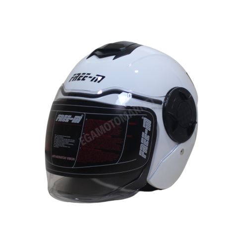 Freem Fr-665 White Çene Açılır Kask – Güneş Vizörlü, Ce