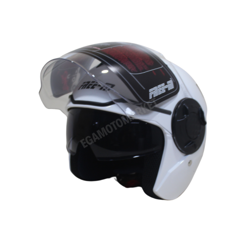 Freem Fr-665 White Çene Açılır Kask – Güneş Vizörlü, Ce