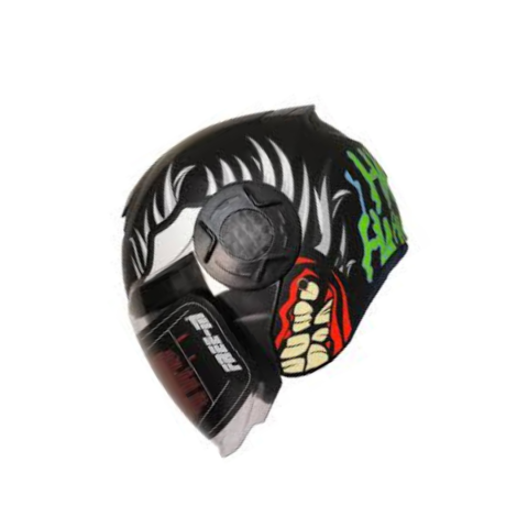 Freem Fr-665 X-blades Mat Black Yarım Camlı Kask – Siyah Güneş Vizörlü, Ce