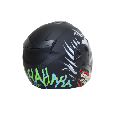 Freem Fr-665 X-blades Mat Black Yarım Camlı Kask – Siyah Güneş Vizörlü, Ce