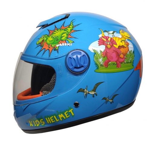 Freem Helmets Çocuk Kaskı Full Face (child Helmet) Dino Blue
