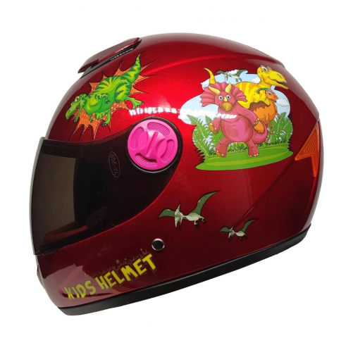 Freem Helmets Çocuk Kaskı Full Face (child Helmet) Dino Red