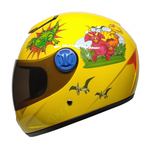 Freem Helmets Çocuk Kaskı Full Face (child Helmet) Dino Yellow