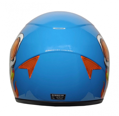 Freem Helmets Çocuk Kaskı Full Face (child Helmet) Skull Blue