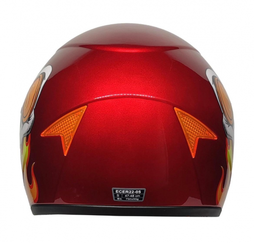 Freem Helmets Çocuk Kaskı Full Face (child Helmet) Skull Red