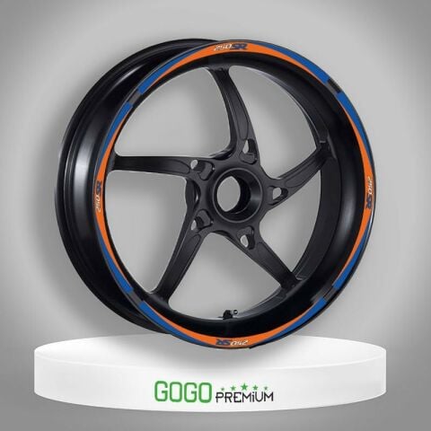 (gogo) Cf Moto 250sr Turuncu-mavi 1 Set Jant Şeridi - 005