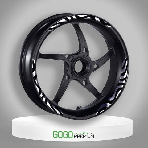 (gogo) Honda Pcx 125 / 150 (2011-2026) Uyumlu (beyaz) Zebra Desen (1 Set)
