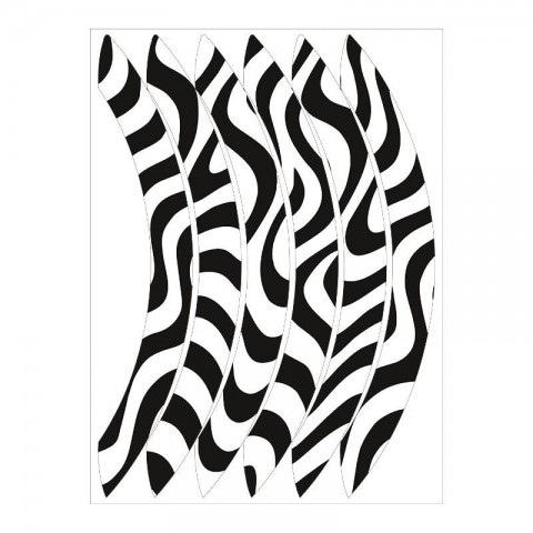 (gogo) Honda Pcx 125 / 150 (2011-2026) Uyumlu (beyaz) Zebra Desen (1 Set)