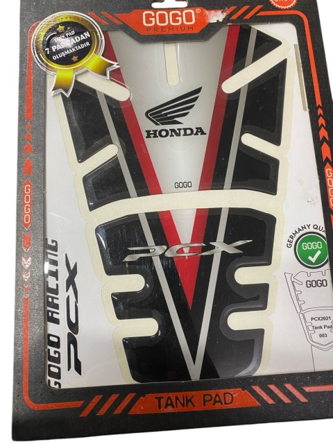 Gogo Honda Pcx 125 Siyah Beyaz Tankpad (2021-2024)