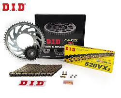 (gold) Dıd Zincir Ve Dişli Seti / Yamaha Yzf R25 / Mt25 (250cc) (2014-2024) Zincir: Dıd-520vx3 (çelik)-112 / Dişli: Jt(14t-43t)
