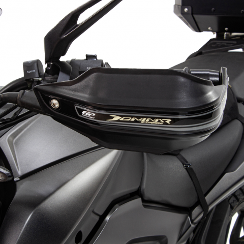 Gp Kompozit Bajaj Dominar 250 / 400 (2017-2026) Uyumlu Plastik Elcik Koruma Siyah
