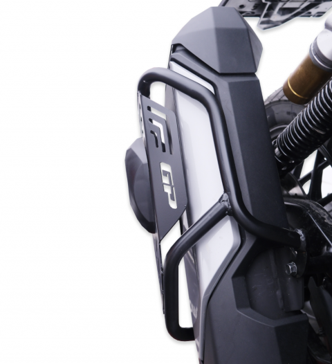 Gp Kompozit Honda Adv 350 (2025-2026) Uyumlu Kapaklı Egzoz Koruma Demiri Siyah
