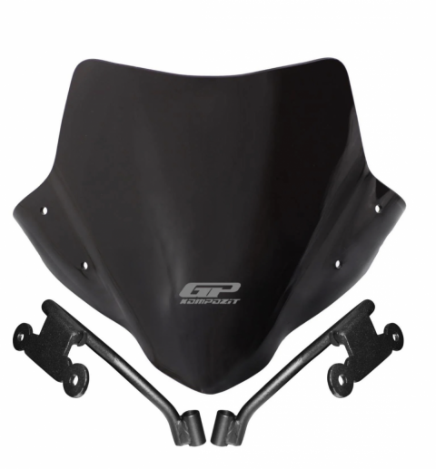 Gp Kompozit Honda Cb500 Hornet (2024-2025) Uyumlu Ön Cam Siyah 28cm