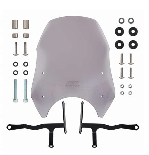 Gp Kompozit Honda Cl 250 (2023-2025 Uyumlu Ön Cam Füme 39cm