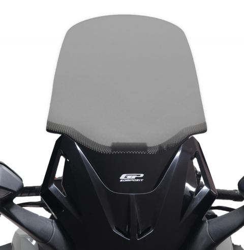 Gp Kompozit Honda Forza 250 (2021-2026) Uyumlu Baskılı Ön Tur Camı Füme 62cm