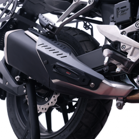 Gp Kompozit Honda Nx 500 (2025-2026) Uyumlu Egzoz Koruma Kapağı Siyah