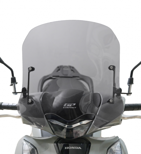 Gp Kompozit Honda Sh 125 (2024-2025) Uyumlu Kısa Ön Cam Füme 41cm