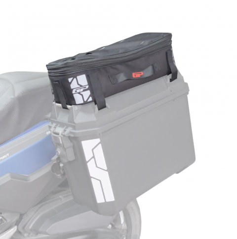 Gp Kompozit Kmsc06 Universal Motosiklet Yan Çanta Üstü Kumaş Çanta Siyah
