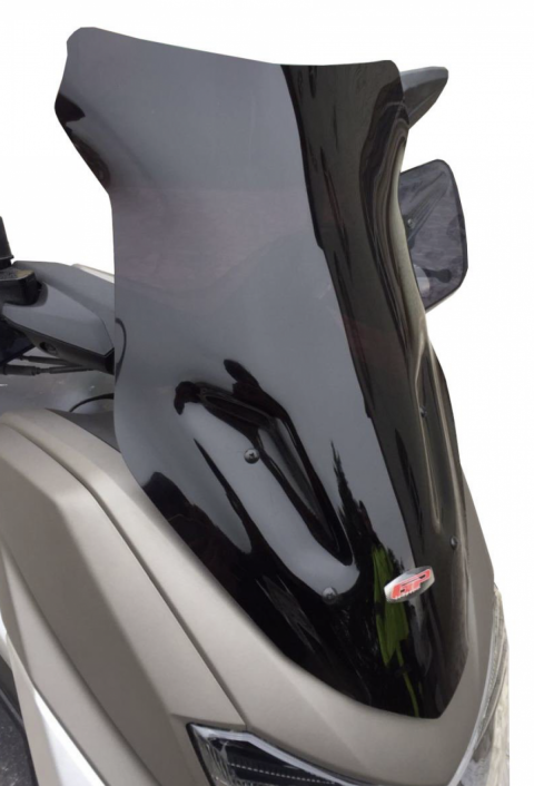 Gp Kompozit Yamaha Nmax 125 / 155 (2015-2020) Uyumlu Spor Ön Cam Füme 54cm