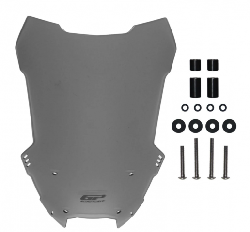 Gp Kompozit Yamaha Nmax 125 / 155 Uyumlu Baskılı Ön Tur Camı Füme 59cm (2015-2020)