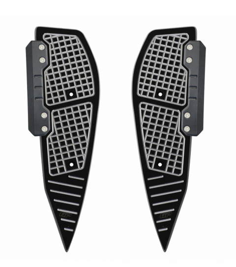 Gp Kompozit Yamaha Xmax 250 Tech / Iron Max (2018-2026) Uyumlu Basamak Alüminyum Gri