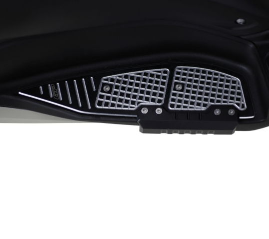 Gp Kompozit Yamaha Xmax 250 Tech / Iron Max (2018-2026) Uyumlu Basamak Alüminyum Gri