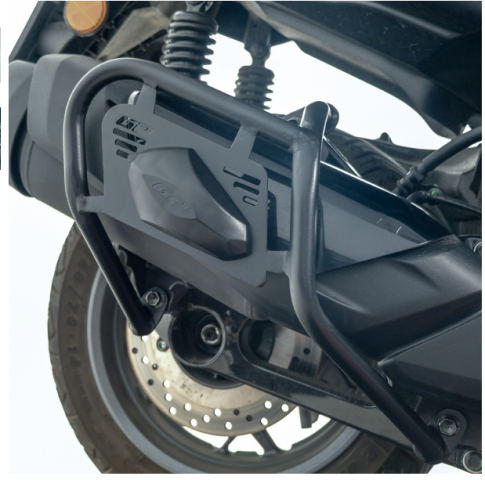 (gp) Yamaha Xmax 250 Egzoz Koruma Demiri (kapaklı) Siyah (2025-2026)