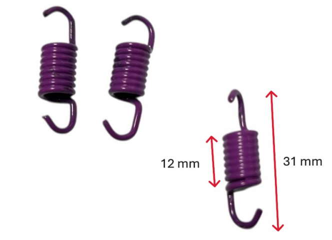 Gy6 Scooter 50 / Scooter 80 Performans Debriyaj Balatası Yayı (3'lü) Kit