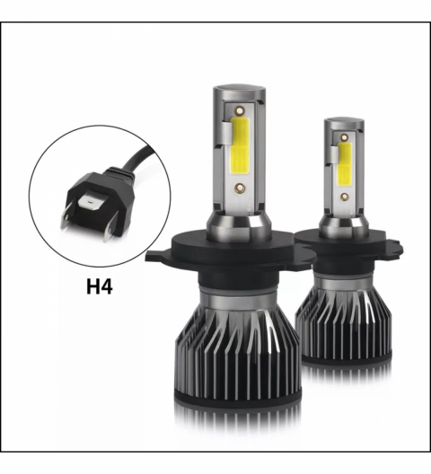 H4 Zenon Led Far Ampulü Mini Slim Zero 1'li