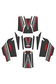 Honda Adv 350 Full Tankpad Seti Karbon Kırmızı Desen 003 (23-25)