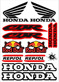 Honda Cbr 125r 250r Repsol Redbull Turuncu Siyah Sticker