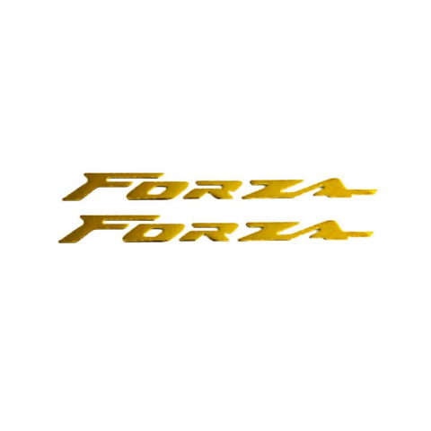 Honda Forza 250 Arka Sele Yan Grenaj Metal Yazı Seti Gold 2018-2025