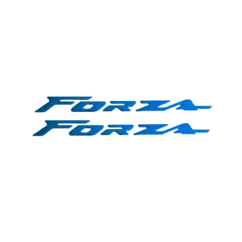 Honda Forza 250 Arka Sele Yan Grenaj Metal Yazı Seti Mavi 2018-2025
