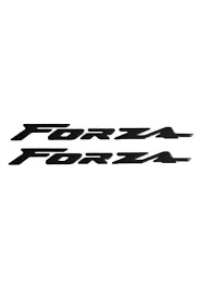 Honda Forza 250 Arka Sele Yan Grenaj Metal Yazı Seti Siyah 2018-2025