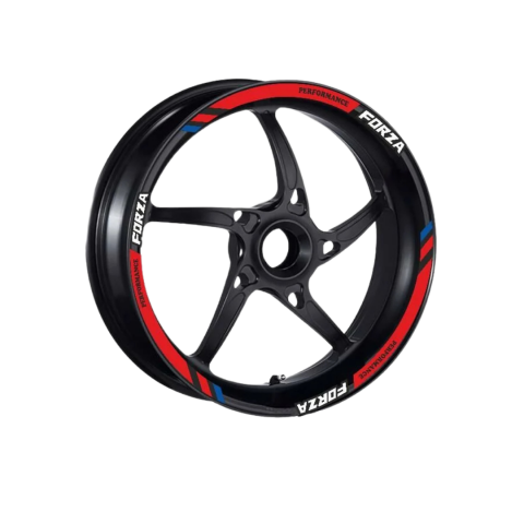 Honda Forza 250 M Power Kırmızı Tek Jant İçin Jant Şeridi (2021-2022)