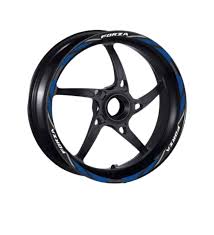Honda Forza 250 Mavi Reflektör Baskı Jant Şeridi Tek Jant İçin (2021-2022)